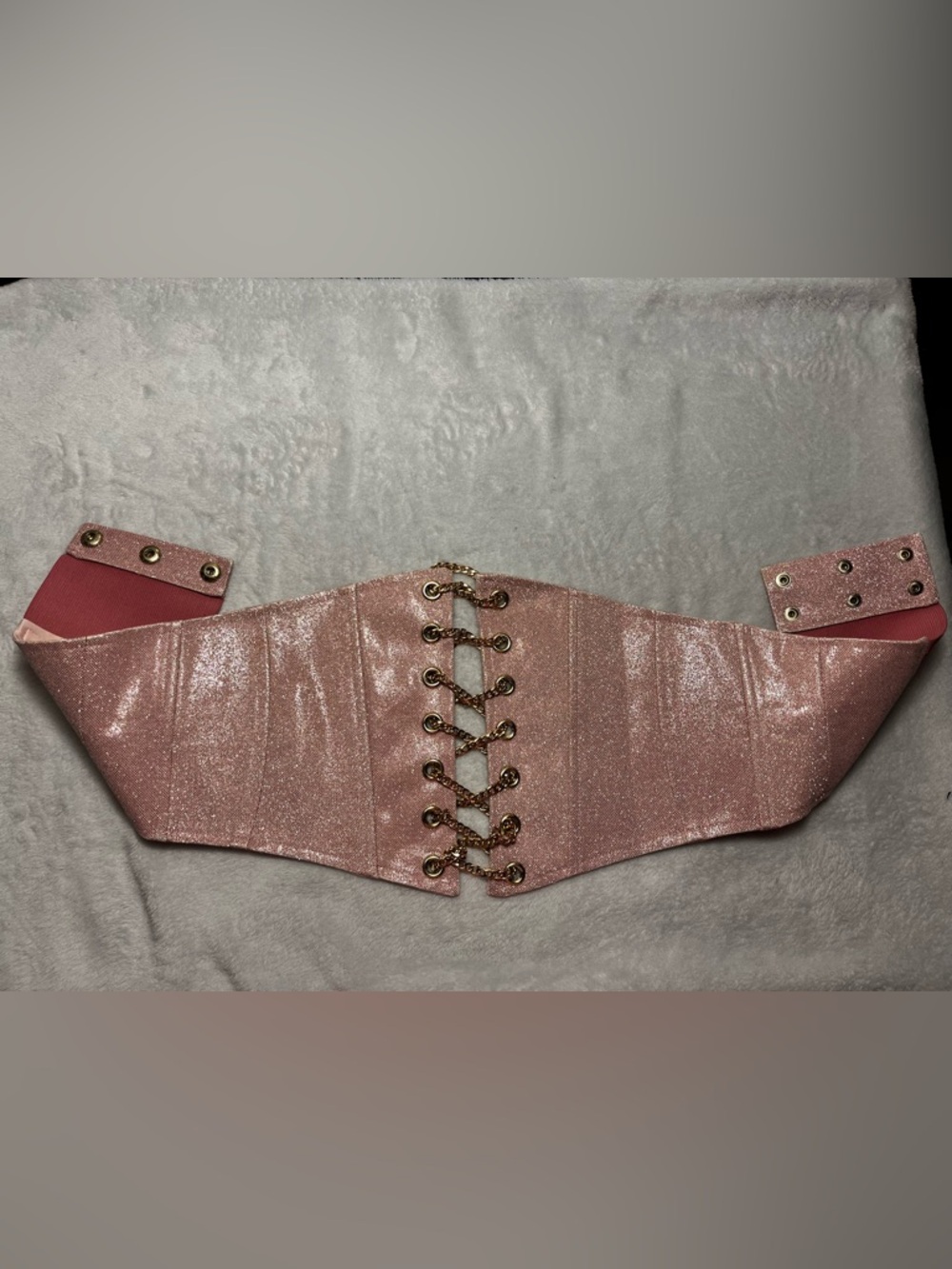 POSTER GRL Dolls Kill Large Glitter Corset